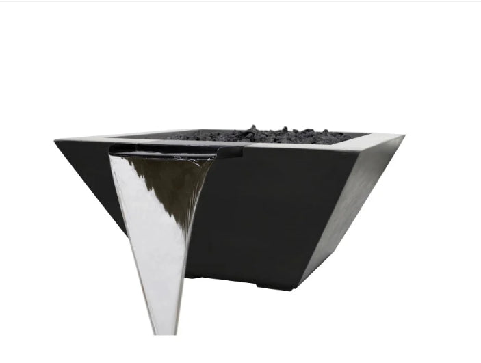 Lombard-P Tall Fire Bowl – 32" Luxury Outdoor Gas Fire Pit (65,000 BTUs, NG or Propane)