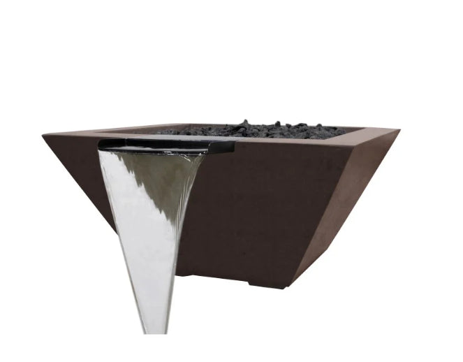 Lombard-P Tall Fire Bowl – 32" Luxury Outdoor Gas Fire Pit (65,000 BTUs, NG or Propane)
