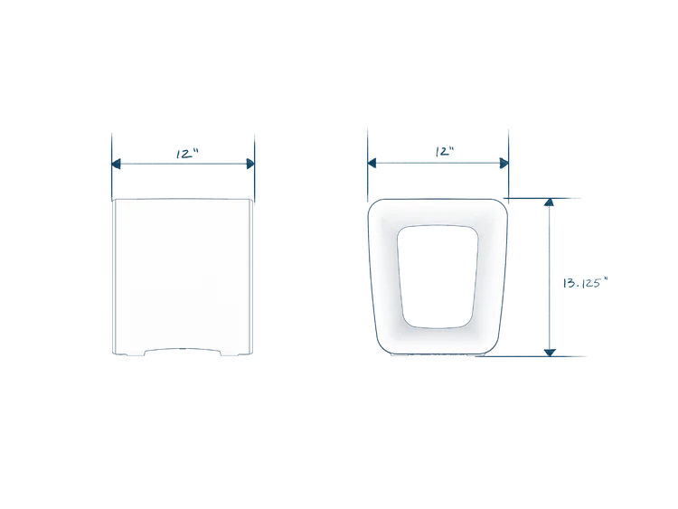 Loop Table - Modern In-Pool Side Table for Tanning Ledges, Baja & Sun Shelves