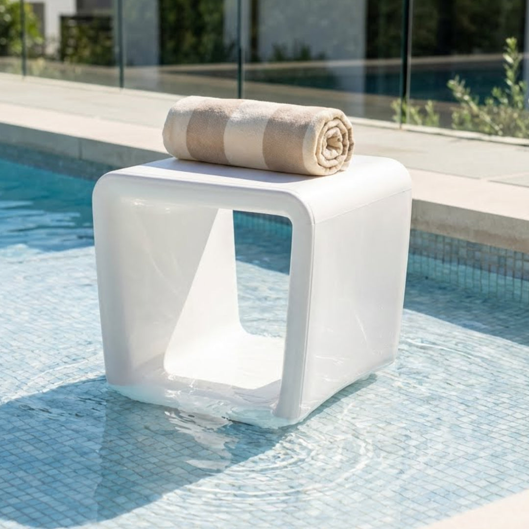 Loop Table - Modern In-Pool Side Table for Tanning Ledges, Baja & Sun Shelves