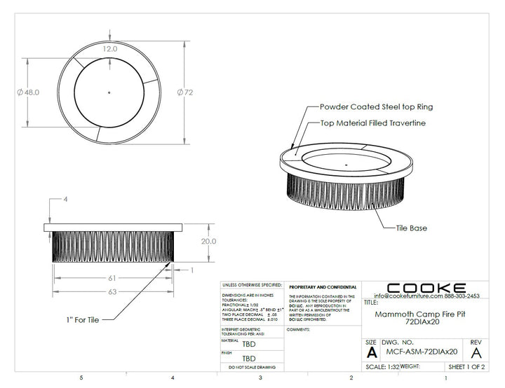 COOKE Mammoth Fire Pit