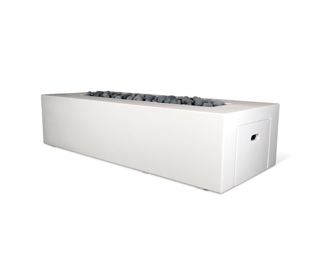 Archpot Manhattan Rectangle Fire Table LP 78X32X20 w/ GFRC Door