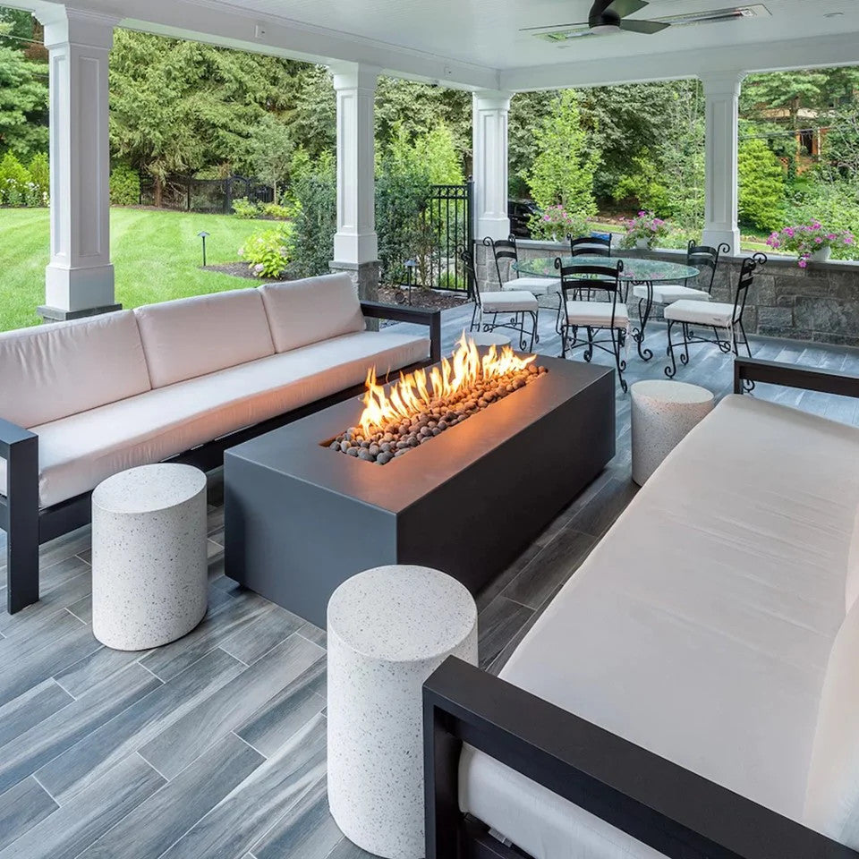 Archpot Manhattan Rectangle Fire Table