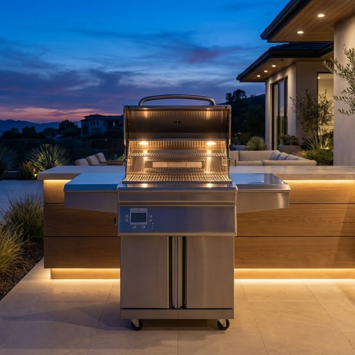 Memphis Grills Beale Street Wi-Fi Controlled 26-Inch 430 Stainless Steel Pellet Grill