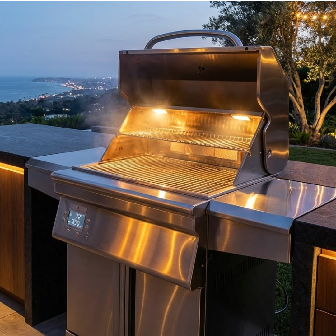 Memphis Grills Beale Street Wi-Fi Controlled 26-Inch 430 Stainless Steel Pellet Grill