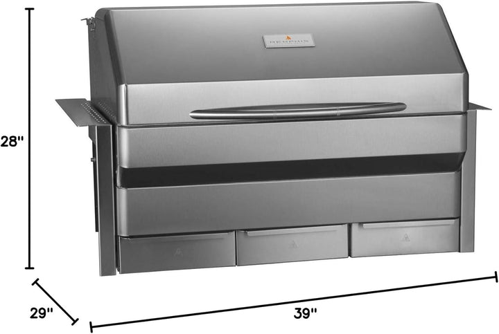 Memphis Grills Elite ITC3 Wi-Fi Monitored 39-Inch 304 Stainless Steel Built-In Pellet Grill