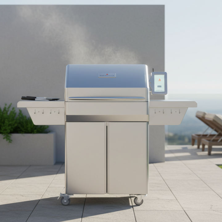 Memphis Grills Pro ITC3 Wi-Fi Monitored 28-Inch 304 Stainless Steel Pellet Grill