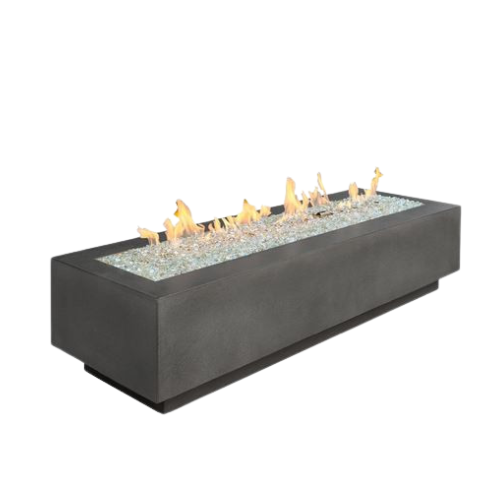 Outdoor Greatroom - Midnight Mist Cove 72" Linear Gas Fire Pit Table