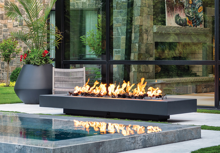 Archpot Midway Rectangle Slim Fire Table