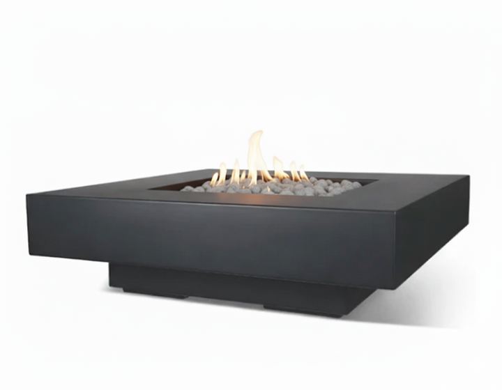 Archpot Midway Square Fire Table w/ Round Insert