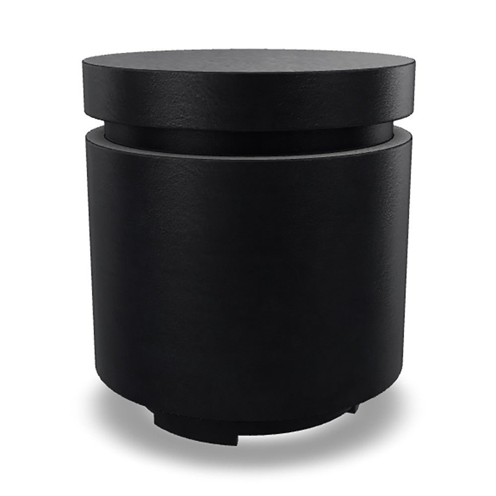 Mod 20" Round Concrete Propane Tank Enclosure & Outdoor End Table – Lightweight GFRC Design