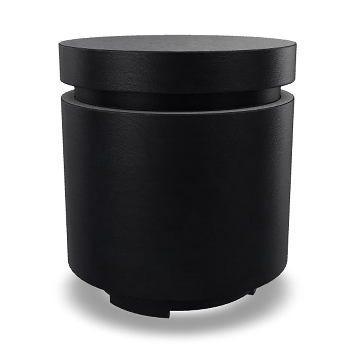Mod 20" Round Concrete Propane Tank Enclosure & Outdoor End Table – Lightweight GFRC Design