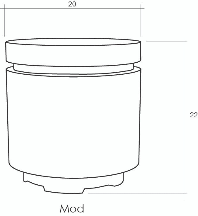 Mod 20" Round Concrete Propane Tank Enclosure & Outdoor End Table – Lightweight GFRC Design