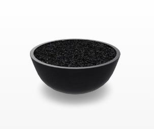 Moderno 1 Fire Bowl – 39" Hand-Crafted Concrete Gas Fire Pit (65,000 BTUs, Propane or Natural Gas)