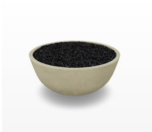 Moderno 1 Fire Bowl – 39" Hand-Crafted Concrete Gas Fire Pit (65,000 BTUs, Propane or Natural Gas)