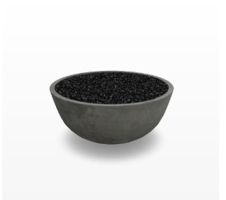 Moderno 1 Fire Bowl – 39" Hand-Crafted Concrete Gas Fire Pit (65,000 BTUs, Propane or Natural Gas)