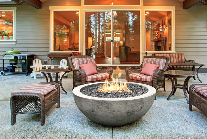 Moderno 4 Fire Bowl – 48” Extra-Large Outdoor Gas Fire Pit with Lightweight Build & Artisan Finish