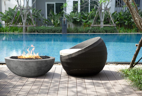 Moderno 4 Fire Bowl – 48” Extra-Large Outdoor Gas Fire Pit with Lightweight Build & Artisan Finish