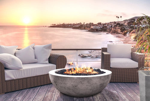 Moderno 4 Fire Bowl – 48” Extra-Large Outdoor Gas Fire Pit with Lightweight Build & Artisan Finish