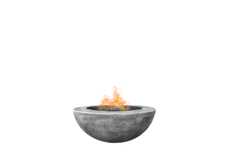 Moderno 5 Outdoor Fire Bowl – 36” Wide Surface Handcrafted Concrete Gas Fire Pit