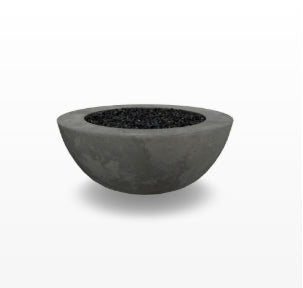 Moderno 5 Outdoor Fire Bowl – 36” Wide Surface Handcrafted Concrete Gas Fire Pit