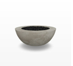Moderno 5 Outdoor Fire Bowl – 36” Wide Surface Handcrafted Concrete Gas Fire Pit