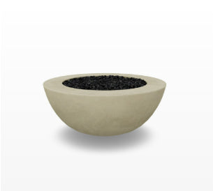 Moderno 5 Outdoor Fire Bowl – 36” Wide Surface Handcrafted Concrete Gas Fire Pit