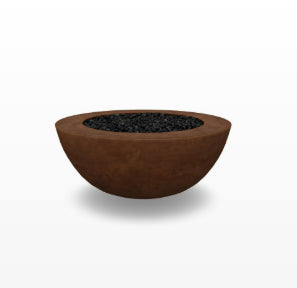 Moderno 5 Outdoor Fire Bowl – 36” Wide Surface Handcrafted Concrete Gas Fire Pit