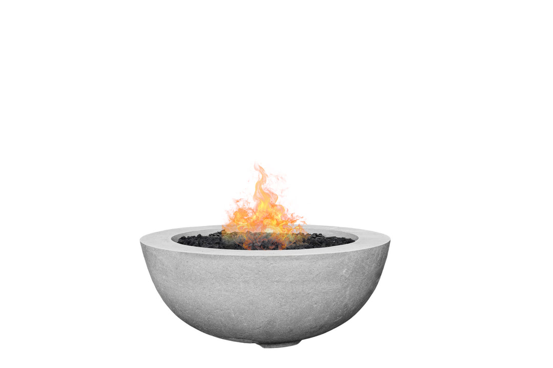 Moderno 8 Fire Bowl – 39" Hand-Crafted Concrete Gas Fire Pit, Taller Design (65,000 BTUs, Natural Gas or Propane)