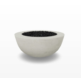 Moderno 8 Fire Bowl – 39" Hand-Crafted Concrete Gas Fire Pit, Taller Design (65,000 BTUs, Natural Gas or Propane)