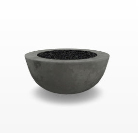 Moderno 8 Fire Bowl – 39" Hand-Crafted Concrete Gas Fire Pit, Taller Design (65,000 BTUs, Natural Gas or Propane)