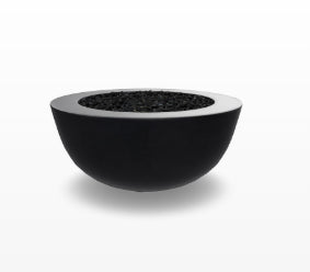 Moderno 8 Fire Bowl – 39" Hand-Crafted Concrete Gas Fire Pit, Taller Design (65,000 BTUs, Natural Gas or Propane)