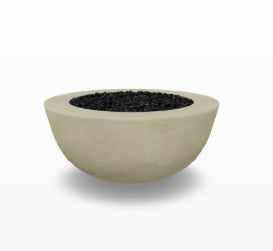 Moderno 8 Fire Bowl – 39" Hand-Crafted Concrete Gas Fire Pit, Taller Design (65,000 BTUs, Natural Gas or Propane)