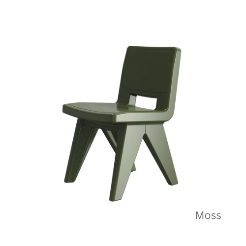 Fresco Dining Chair - Modern Outdoor Dining Chair in Marine-Grade Polyethylene for Patio, Deck & Garden
