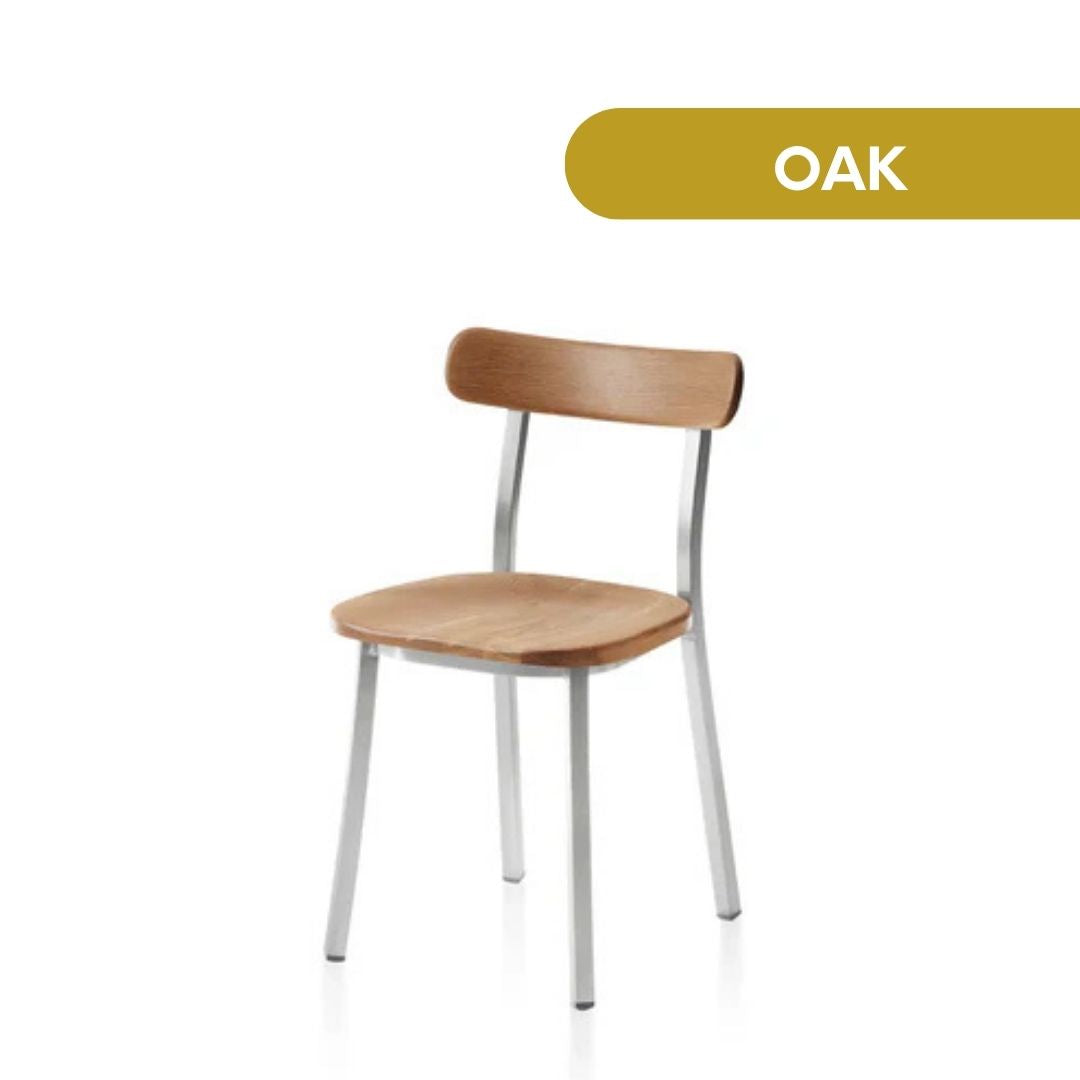 Emeco Hand Brushed Utility Side Chair by Jasper Morrison