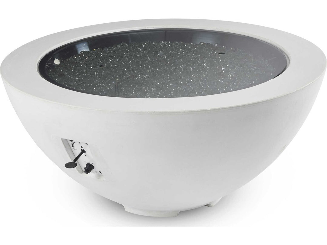 Cove 42" Bowl Gas Fire PIt in White