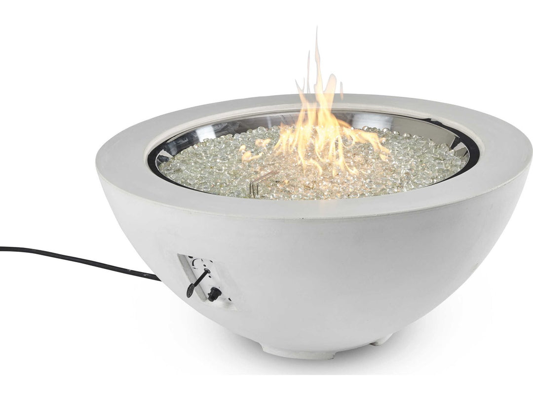Cove 42" Bowl Gas Fire PIt in White