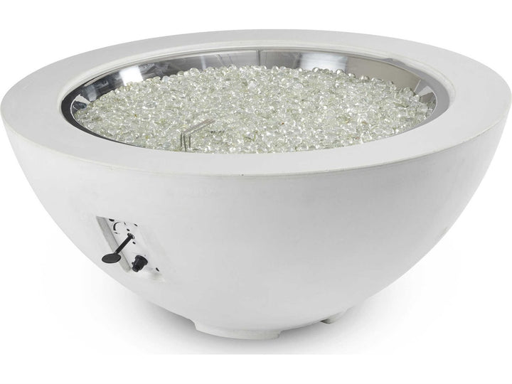 Cove 42" Bowl Gas Fire PIt in White