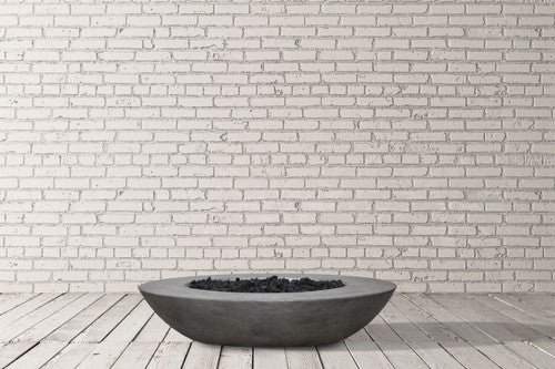 Ovale Rectangular Fire Pit Table – 45” x 79” Outdoor Gas Fire Bowl