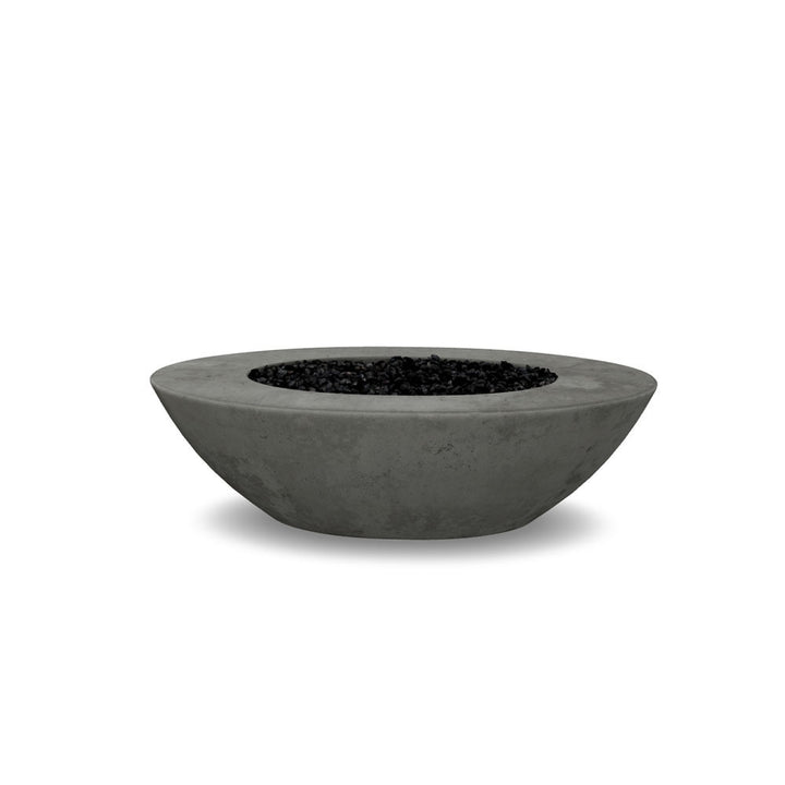 Ovale 60 Fire Pit Table – 36" x 60" Hand-Crafted Concrete Gas Fire Pit (65,000 BTUs, Propane or Natural Gas)
