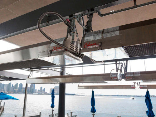 Calcana PH-75 HO 10’ Marine Grade High Output Infrared Patio Heater 316 Stainless Steel – Natural Gas or Propane