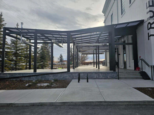Calcana PH-40A 10’ Stainless Steel Standard Output Infrared Patio Heater - Natural Gas or Propane