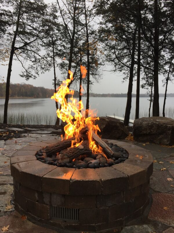 HPC Fire 31" Round Bowl Pan Electronic Ignition Fire Pit Insert NG-LP