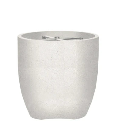 Pentola 2 Fire Bowl – 24" Round Outdoor Gas Fire Pit with Pedestal Base