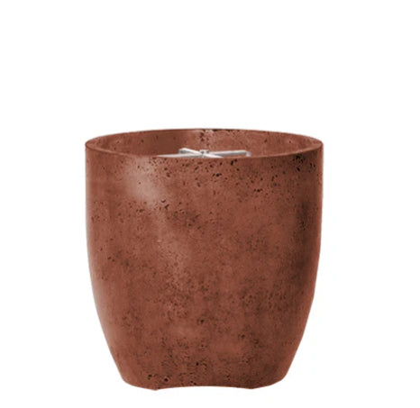 Pentola 2 Fire Bowl – 24" Round Outdoor Gas Fire Pit with Pedestal Base