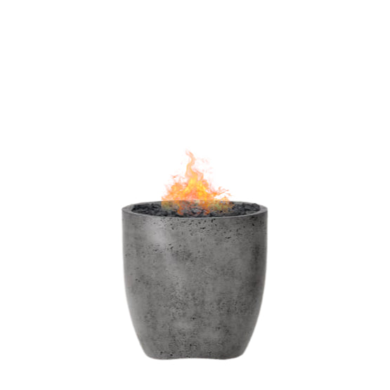 Pentola 2 Fire Bowl – 24" Round Outdoor Gas Fire Pit with Pedestal Base