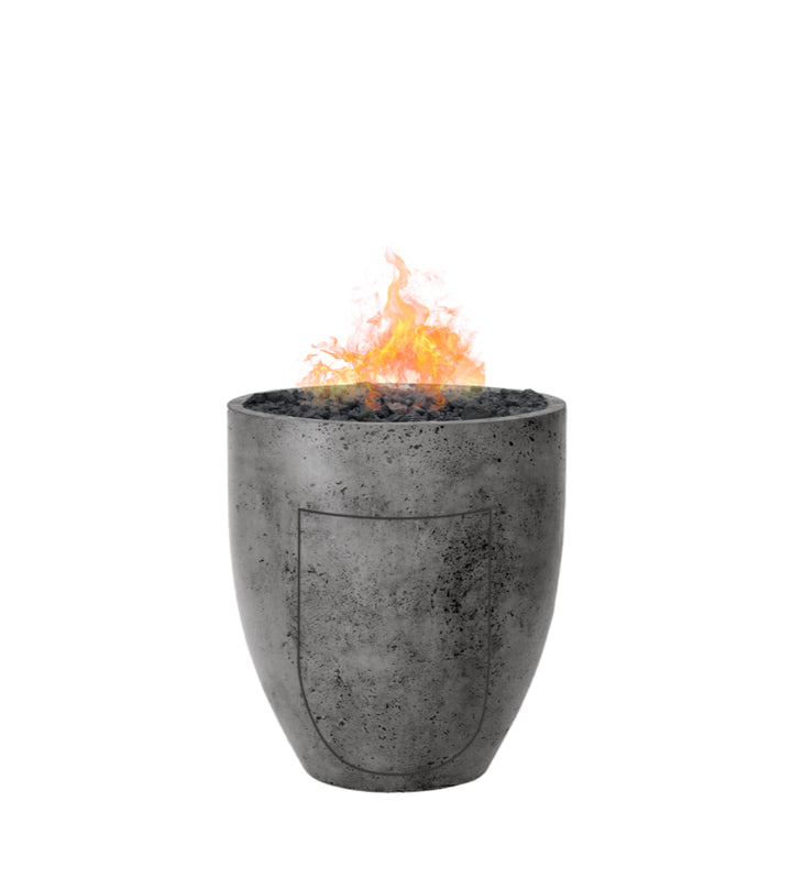 Pentola 3 Fire Bowl with Hidden Propane Tank Storage – 24" Outdoor Gas Fire Pit