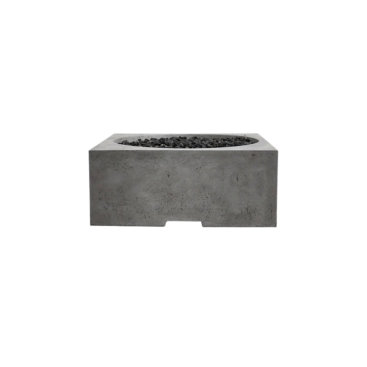 Piazza 39" Square Fire Table – Modern Outdoor Gas Fire Pit (Propane or Natural Gas)