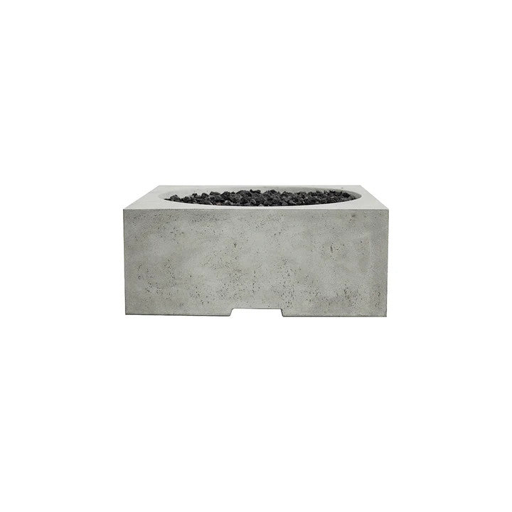Piazza 39" Square Fire Table – Modern Outdoor Gas Fire Pit (Propane or Natural Gas)