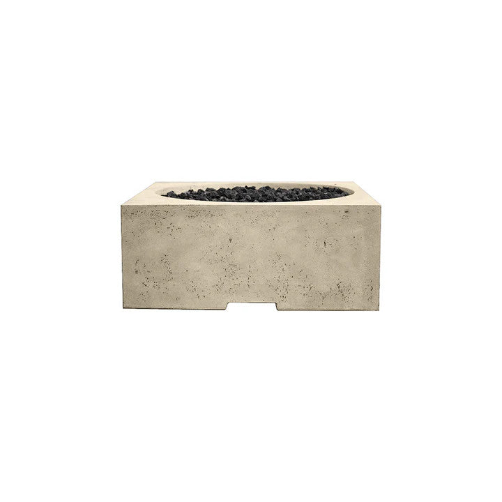 Piazza 39" Square Fire Table – Modern Outdoor Gas Fire Pit (Propane or Natural Gas)